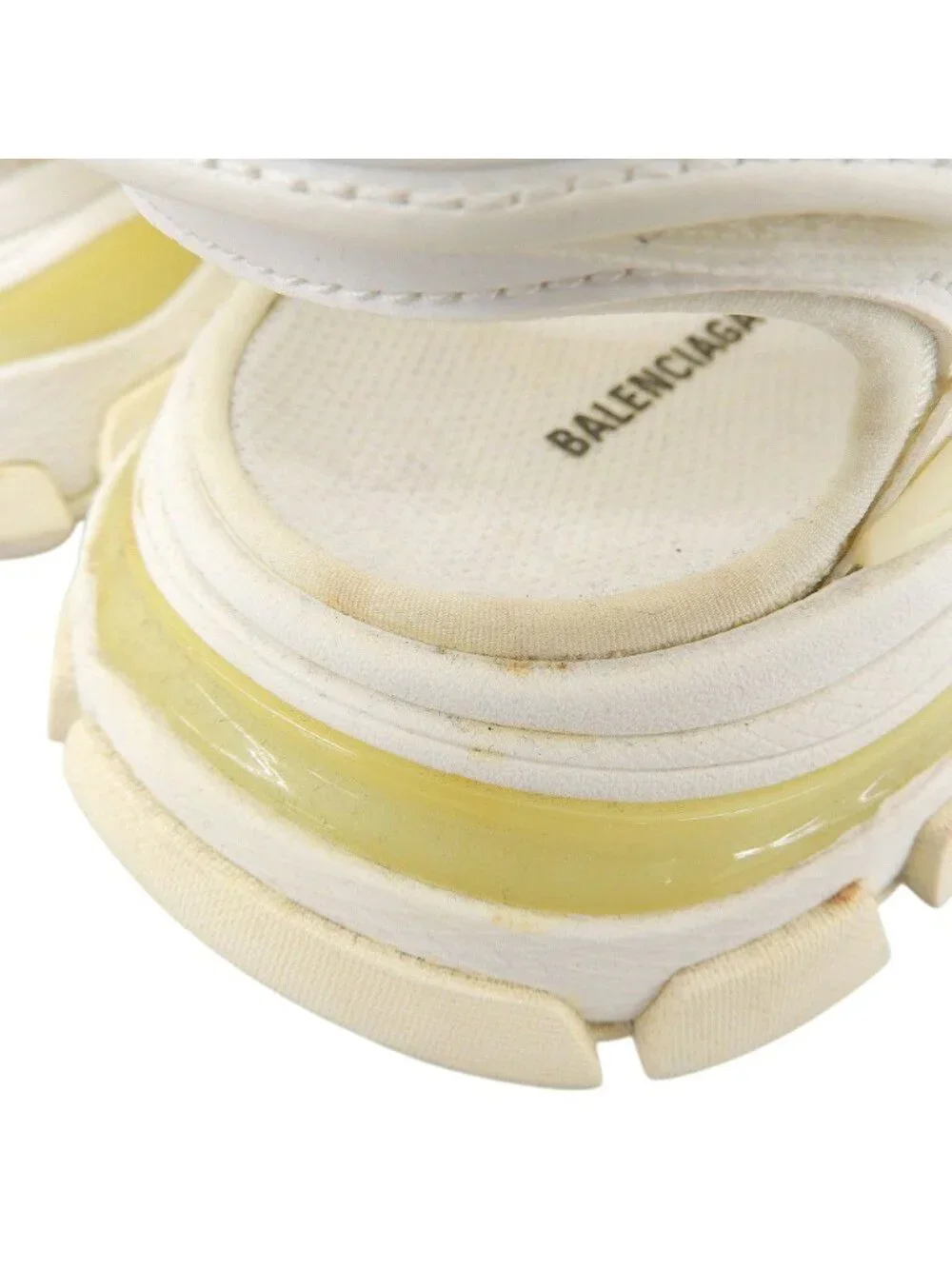 Balenciaga Velcro Track Sandals Shoes White